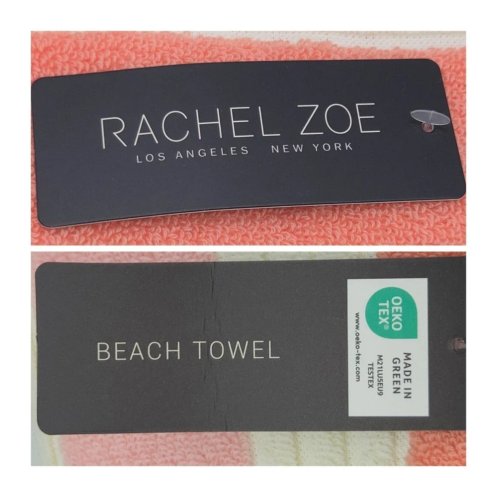 Rachel Zoe Warm Sunny‎ Multicolor Oversized Beach Towel 40x70 Spring Summer